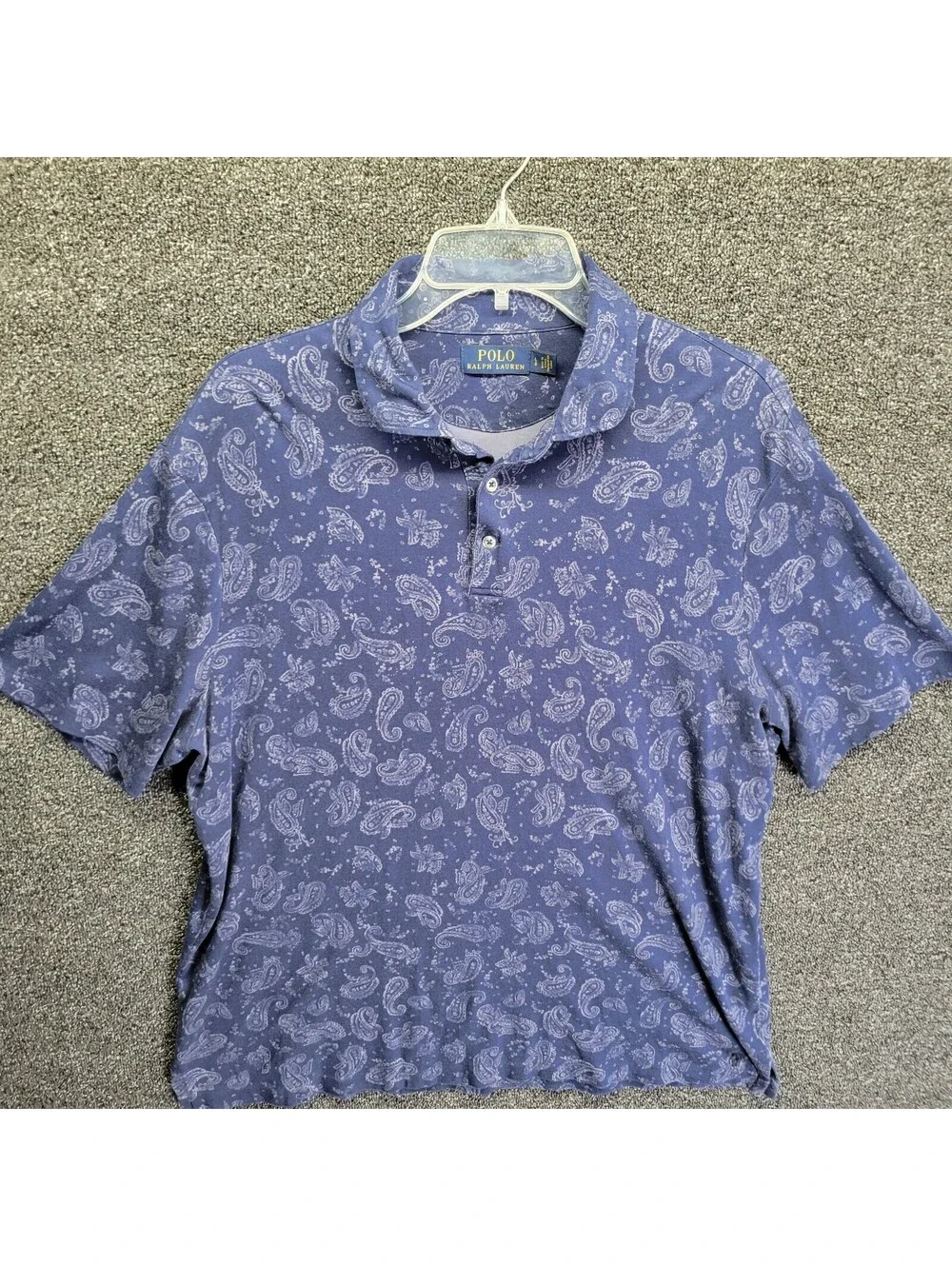 Polo Ralph Lauren Sz L Classic Fit Polo Shirt Paisley